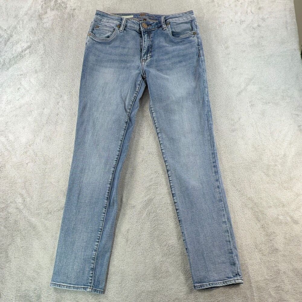 KUT from the Kloth Katy Boyfriend Jeans Women 4 Blue Stretch Denim Slim Fit